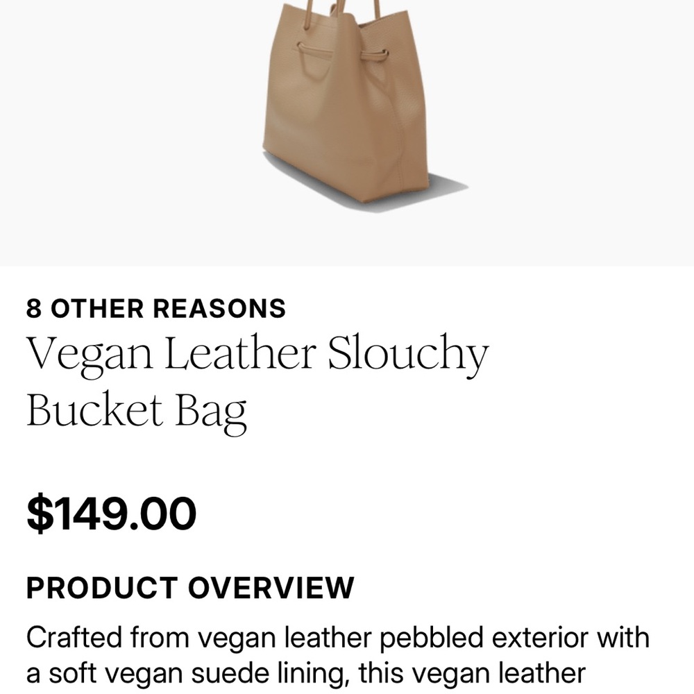 8 Other Reasons Vegan Leather Tan Tote